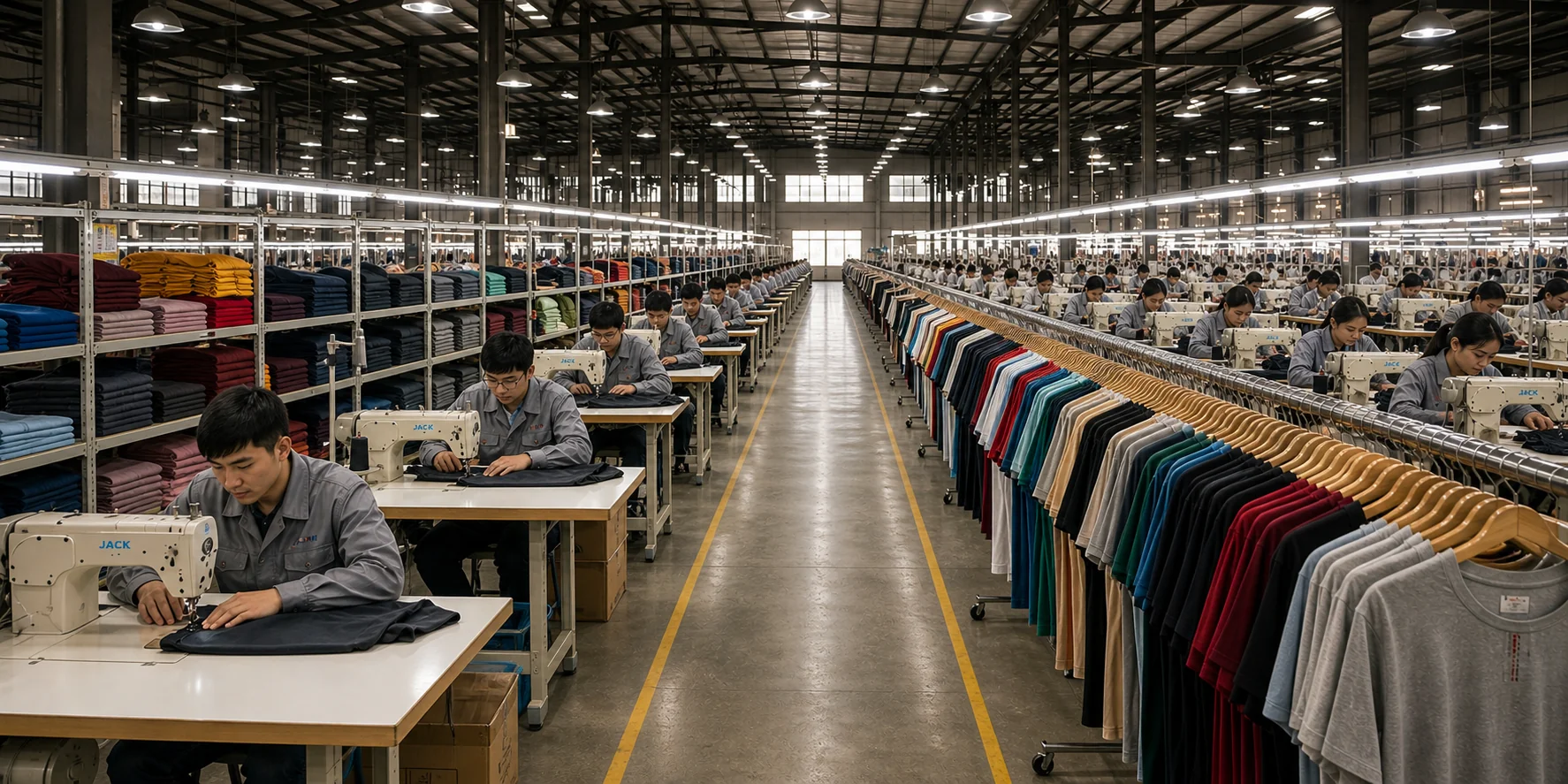 Vitral Textiles factory floor and textile production